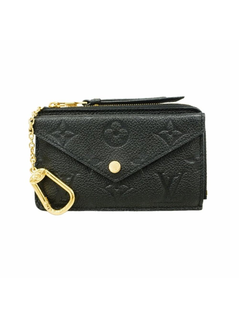 Louis Vuitton Coin Purse Monogram Empreinte Porte Cartes Recto Verso Noir